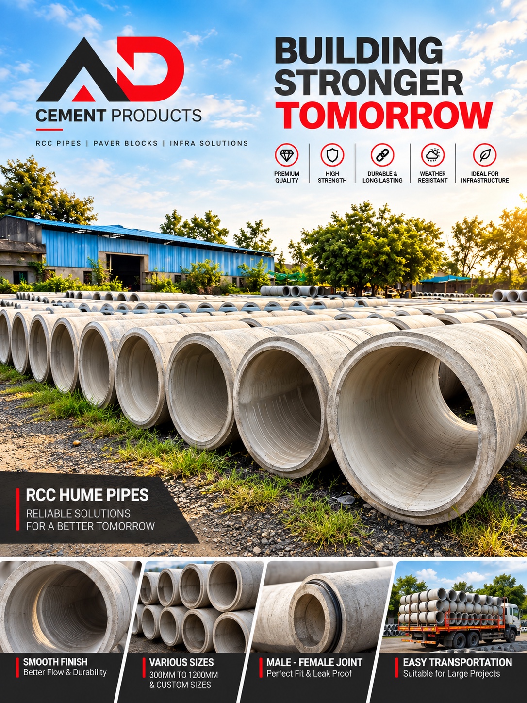 AD Cement Products manufacturing facility