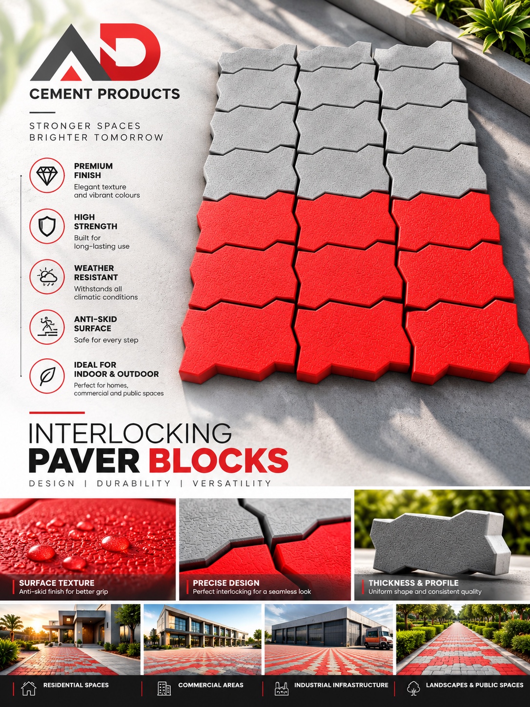 Zigzag paver blocks